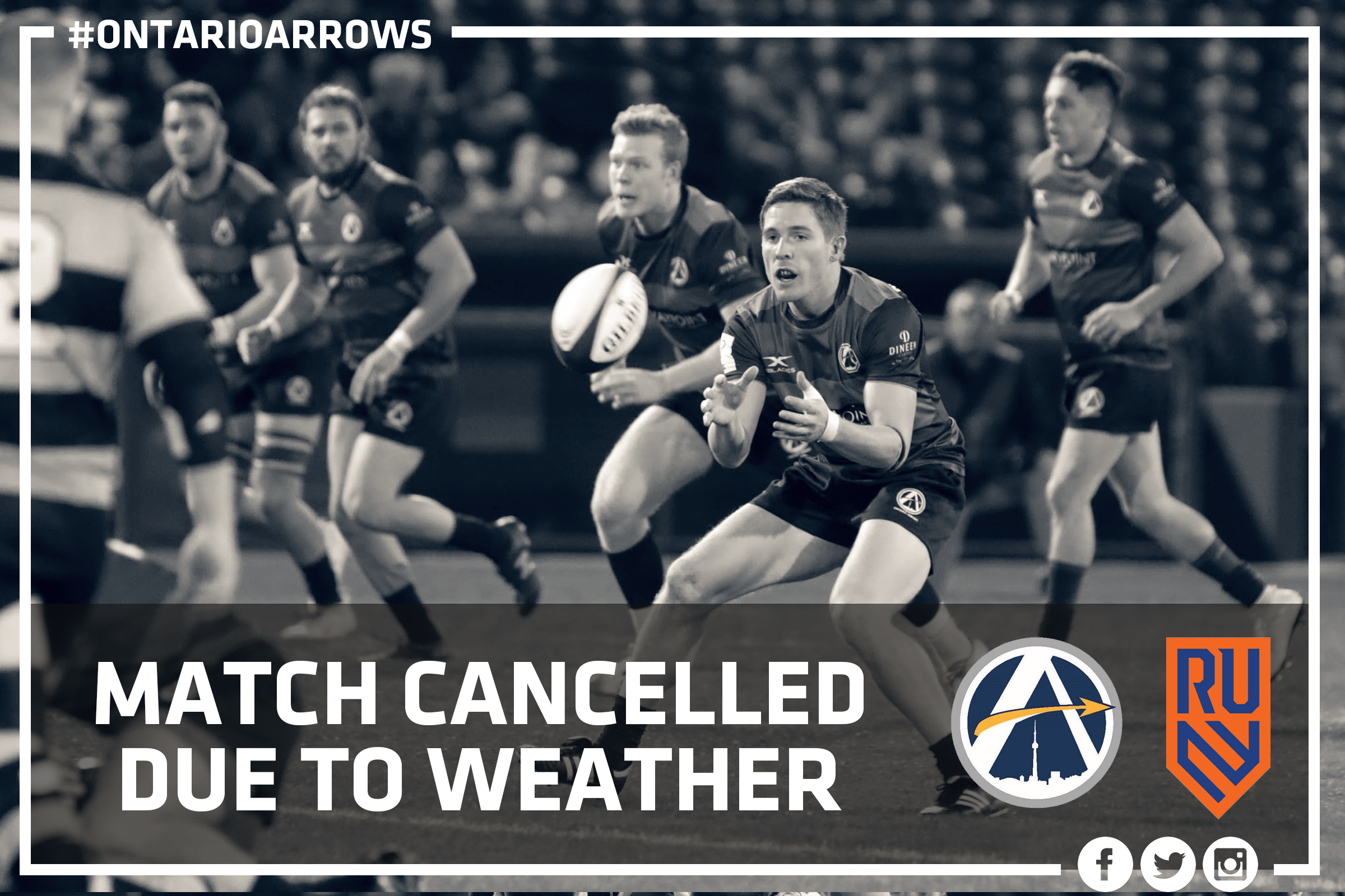 UPDATE: Today’s match vs. Rugby United New York CANCELLED